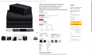 Juego Sábanas 4 Piezas Matrimonial Microfibra por $296 | Amazon