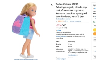 Mattel Barbie pop Chelsea met rugzak voor €4,99 bij Amazon