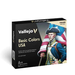 Set de Pintura Acrílica Vallejo Colores Básicos USA, Kit de 16 Colores por 24.99€
