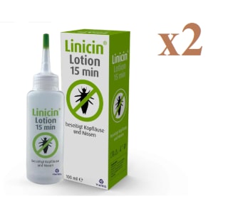 2 x Linicin 15 Min Loción antipiojos 100 ml por 3.98€