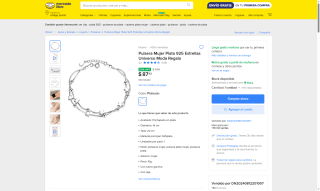 Pulsera de Plata 925 por $88 | Mercado Libre
