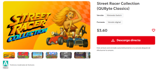 Street Racer Collection (QUByte Classics) por $4 | Oferta Nintendo eShop