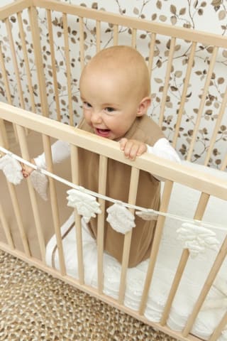 Meyco Romantische Bloemen Wiegdeken - offwhite - 75x100cm voor €17,79 bij Bol