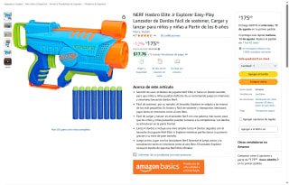 NERF Elite Jr Lanzador de Dardos por $90 | Oferta Amazon