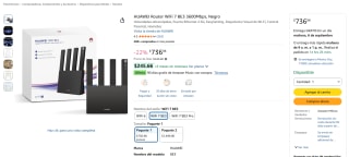 HUAWEI Router WiFi 7 BE3 por $737 en Amazon