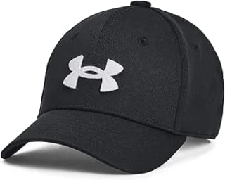 Under Armour Boy's Ua Blitzing Adj Cap - Black/White - Size M