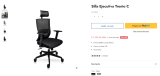 Silla Ejecutiva Trento C por $2,576 | Oferta I-Seating