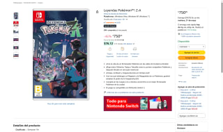 Leyendas Pokémon Z-A para Switch por $750 | Oferta Amazon