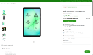 Tableta Samsung Galaxy A11 128GB por $2,578 | Oferta Bodega Aurrera