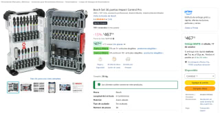 Bosch Set 36 puntas Impact Control Pro por $467 en Amazon