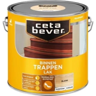Cetabever - Trappenlak Transparant Mat - Blank - 2,5 L voor €19,95 bij de verfwinkel