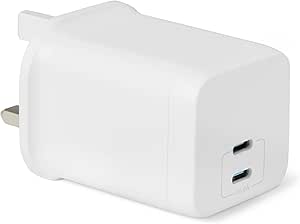 Amazon Basics Dual USB-C 65W GaN Charging Brick - PD 3.1, PPS, SFC3 (Eit