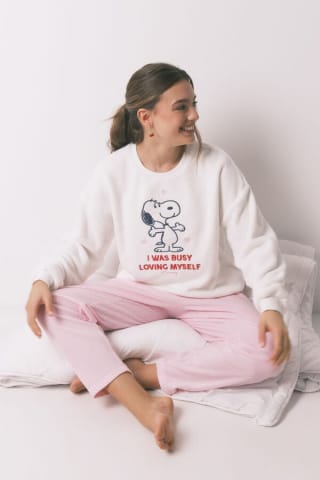Pijama largo polar Snoopy Women'secret para Mujer por 6.79€