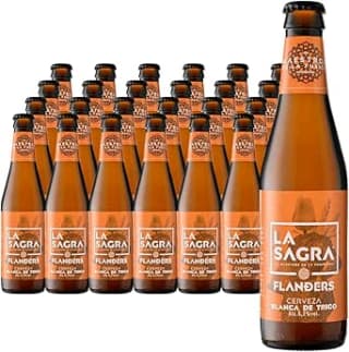 24 botellines La Sagra Flanders Cerveza estilo Blanca de Trigo 33cl por 20.80€