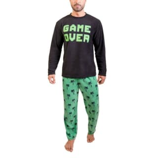 Pijama Micropolar Hombre 9216 Negro L por $5.990