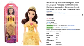 Disney Princess - Prinsessen pop - Belle uit Belle en het Beest voor €9,39 bij Amazon