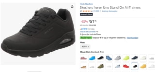 Skechers Uno - Stand On Air - Heren Sneakers voor €51,42 bij Amazon