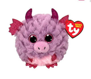 Peluche TY Puffies Spark Dragon 10cm por 3.99€.