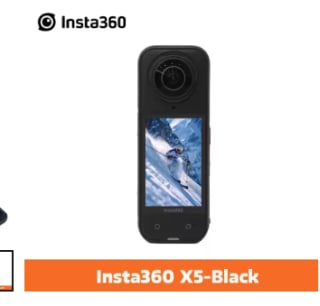 Insta360 X5 - Actioncam voor €360,47 dmv code bij Aliexpress