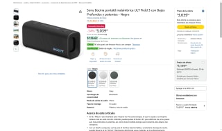 Bocina Sony ULT Field 3 por $2,487 | Amazon (NU)