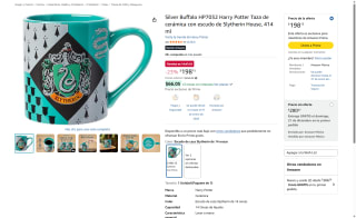 Taza Harry Potter Slytherin 14 Oz por $198 | Amazon