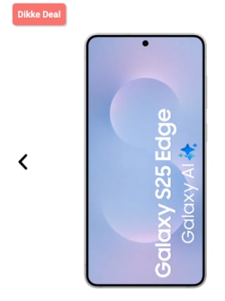 Samsung Galaxy S25 Edge voor €529 bij Belsimpel