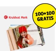 100+100 Gratis op Kruidvat Merk Foto-afdrukken