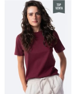 Camiseta básica en color liso de mujer TEX BASIC por 3.99€.