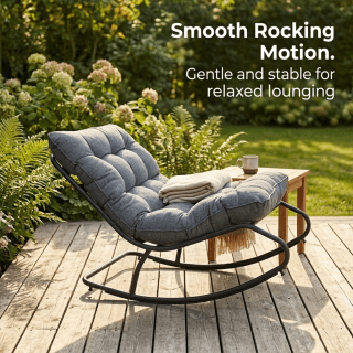 Terrabeta schommelstoel met dik kussen voor €89,99 bij Joybuy