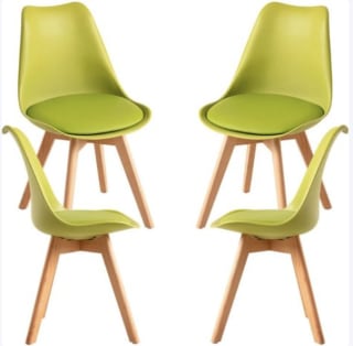Pack de 4 Sillas Synk Basic Verde Claro por 98,95€
