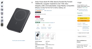 Anker Power Bank 10000mAh 30W en $710 | Oferta Amazon