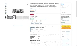 DJI Neo Motion 4K por $6,299 | Oferta Amazon