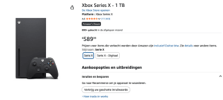Microsoft Xbox Series X 1TB voor €599,91 bij Amazon