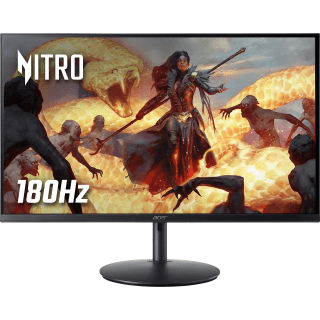 Acer Nitro 24" FHD 180Hz IPS AMD FreeSync Speakers Adjustable Height Swivel Tilt Blac