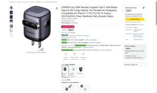 Cargador UGREEN Nexode 30W Robot por $284 | Amazon (Prime)