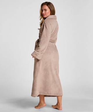 Hunkemöller Soft Fleece Bathrobe Beige voor €39,99 bij Bol.com