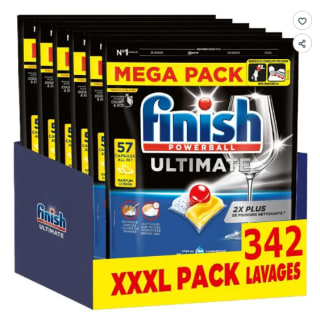 Pack de 342 tablettes Lave-Vaisselle Citron Finish Ultimate Pastilles à 71,99€
