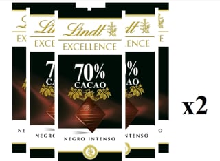 10 Tabletas de Chocolate Negro EXCELLENCE 70% Cacao 100g por 27.75€