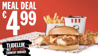Sweet chili menu voor €4,99 bij KFC