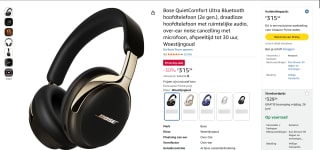 Bose QuietComfort koptelefoon voor €315,34