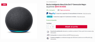 Bocina Inteligente Alexa Echo Dot 5ª Gen por $850 | DelSol