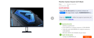 Monitor Gamer Xiaomi G27i por $2,299