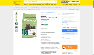 Alimento Seco Gato Minino Plus 8kg por $449 | Oferta Mercado Libre