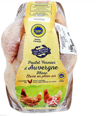 Poulet fermier blanc d'Auvergne IGP Label Rouge à 11,50€