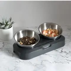 Dubbele roestvrijstalen voerbakken voor €8,79 bij Joybuy