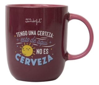 Mr.Wonderful Taza Tengo una certeza , esto de aquí no es cerveza por 6.95€.