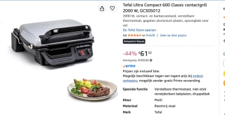 Tefal Ultra Compact Classic GC3050 voor €61,32 bij Amazon