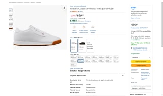 Reebok Princess Tenis Mujer por $699 | Oferta Amazon