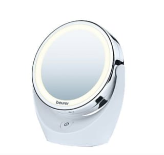 Espejo lumínico Beurer SR-BS788, Cara, 5x Zoom, Luz LED, 11 cm Diámetro, Blanco 24.95