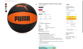 Pelota Baloncesto PUMA por $263 | Descuento Amazon